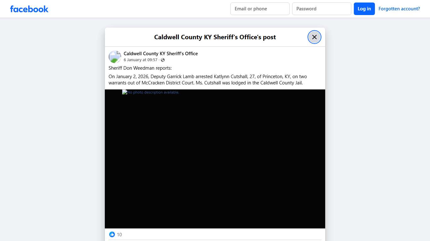 Sheriff Don Weedman... - Caldwell County KY Sheriff's Office Facebook